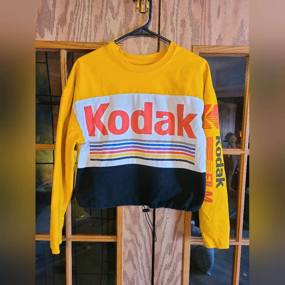 Kodak crop top sweat shirt